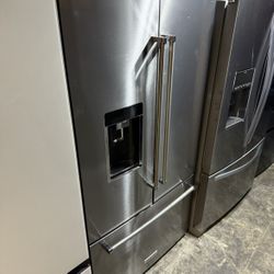 Kitchenaid French Door Counter Depth Wooden Shelves 