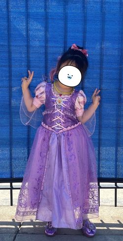 Girls Rapunzel Princess Costume Dress