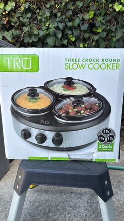 Tru Three Crock Slow Cooker