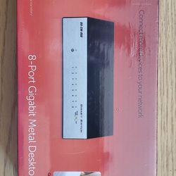 New Mini 8 Port Gigabit Metal Desktop Switch