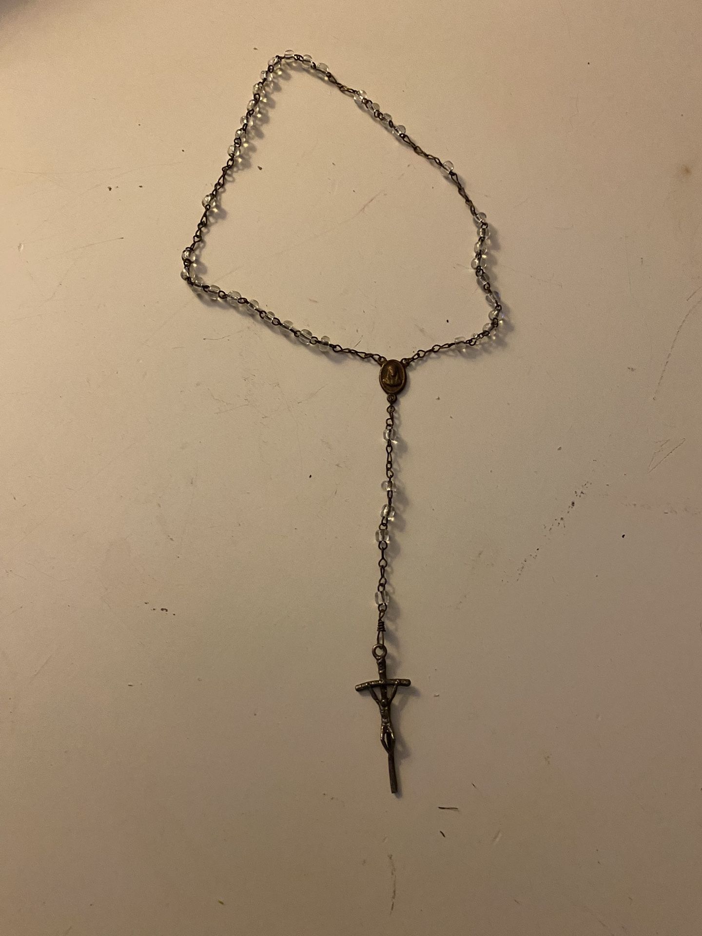 Child’s First Communion Baby’s Christening Rosary Beads Or Necklace