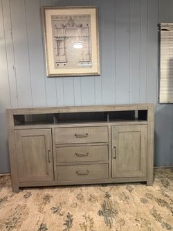 Abbey Springs Gray Console / Sideboard – 66”