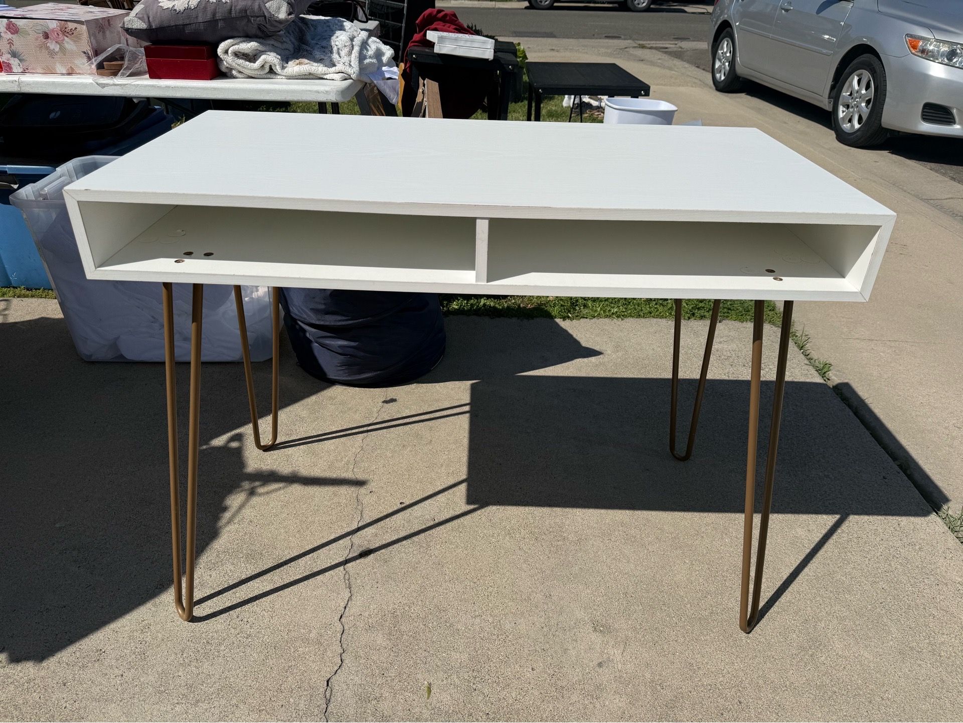 White desk