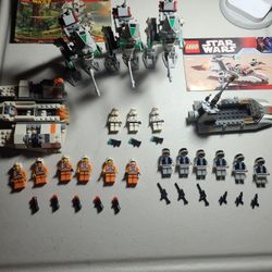 lego star wars Minifigure Lot Sets:(7668)(4500)REBELS & (×3)(7250)CLONES 