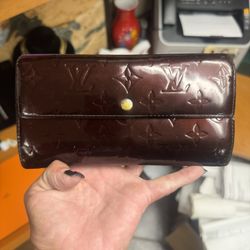 Louis Vuitton Vernis Purple Long Wallet