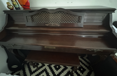 Schafer and Sons Upright Brown Piano