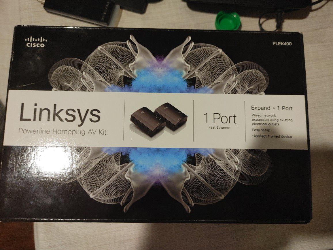Linksys Powerline AV 1-Port Network Adapter Kit (PLEK400)

