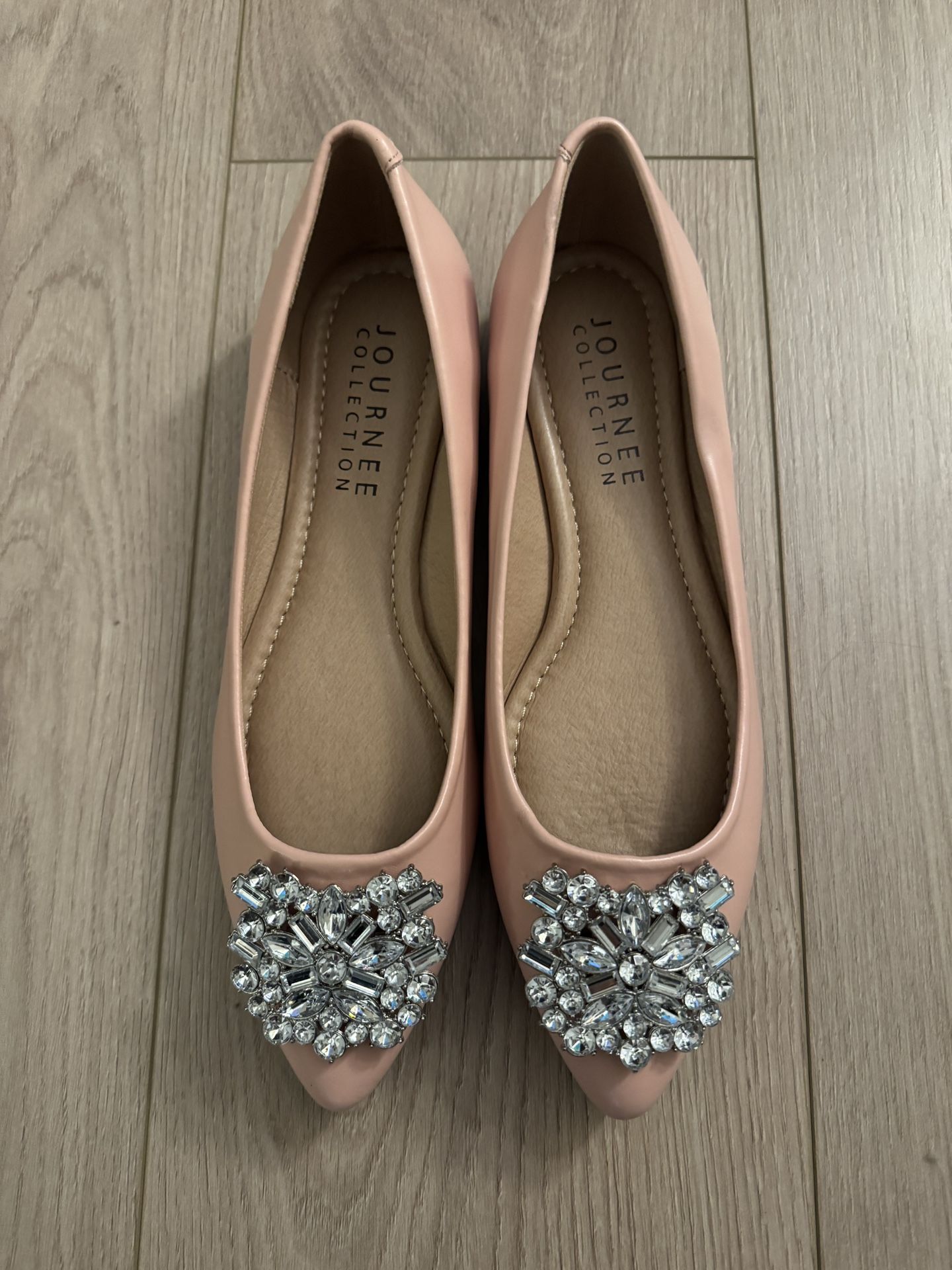 NEW Journee Collection Renzo, Size 8.5, Blush Pink Flats, Shoes