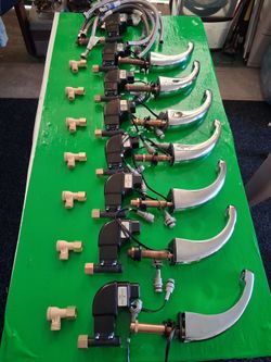 Lot of 8 Automatic Sensor Faucet Sets with Solenoid Valves