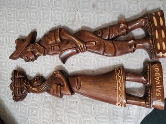 Wood carved sculpture