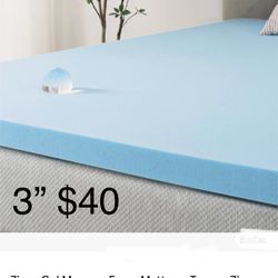 Zinus Gel Memory Foam Mattress Topper Zinus