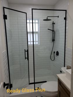 Shower door glass