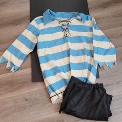 Pirate Costume Set Shirt and Pants Adult Size