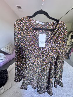 Zara Long Sleeve Mini Dress