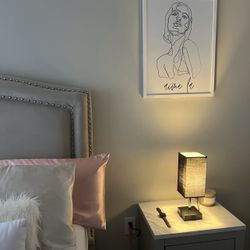 Modern Wall Art “Aime La” (Love Her) Line Art Framed Wall Print – Custom Designed 