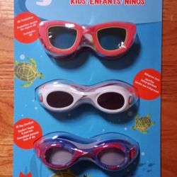 NEW.  SPEEDO GOGGLES.  KIDS 3-8.  3Pack