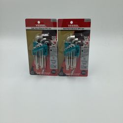 VESSEL 9pc. BALL POINT WRENCH SET(CADA UNO)**(FINANCIAMOS/WE FINANCE)**