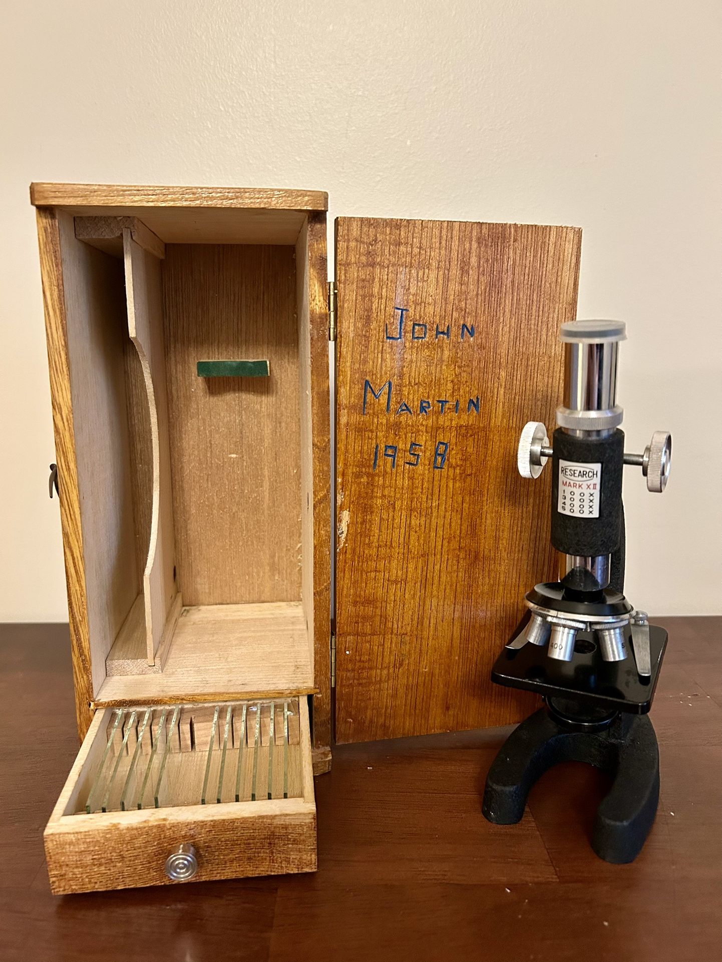 Research Turret Microscope 1950s