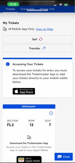 Bruno mars floor tickets 3 of them