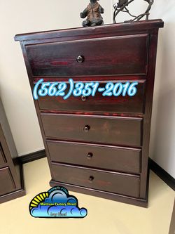 Five drawer dresser Cherry pinewood cajonera Comoda mueble chest