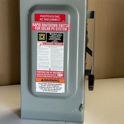 Square D - DU323 General Duty Safety Switch, Steel, Small, Non-Fusible, 100-Amp, 240V, 3-Pole, Indoor