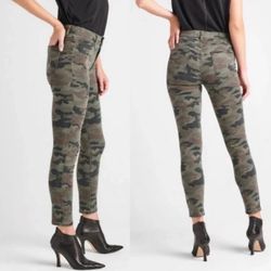 Hudson Camouflage Nico Midrise Ankle Skinny Jeans