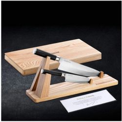Kamikoto Senshi 2-Piece Japanese Knife Set with Stand