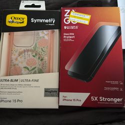 iPhone 15 pro case & screen protectors