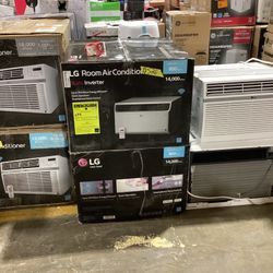 LG Electronics 12,000 BTU Dual Inverter Smart Window Air Conditioner LW1222IVSM Cools 550 Sq. Ft. with Remote, Wi-Fi Enabled