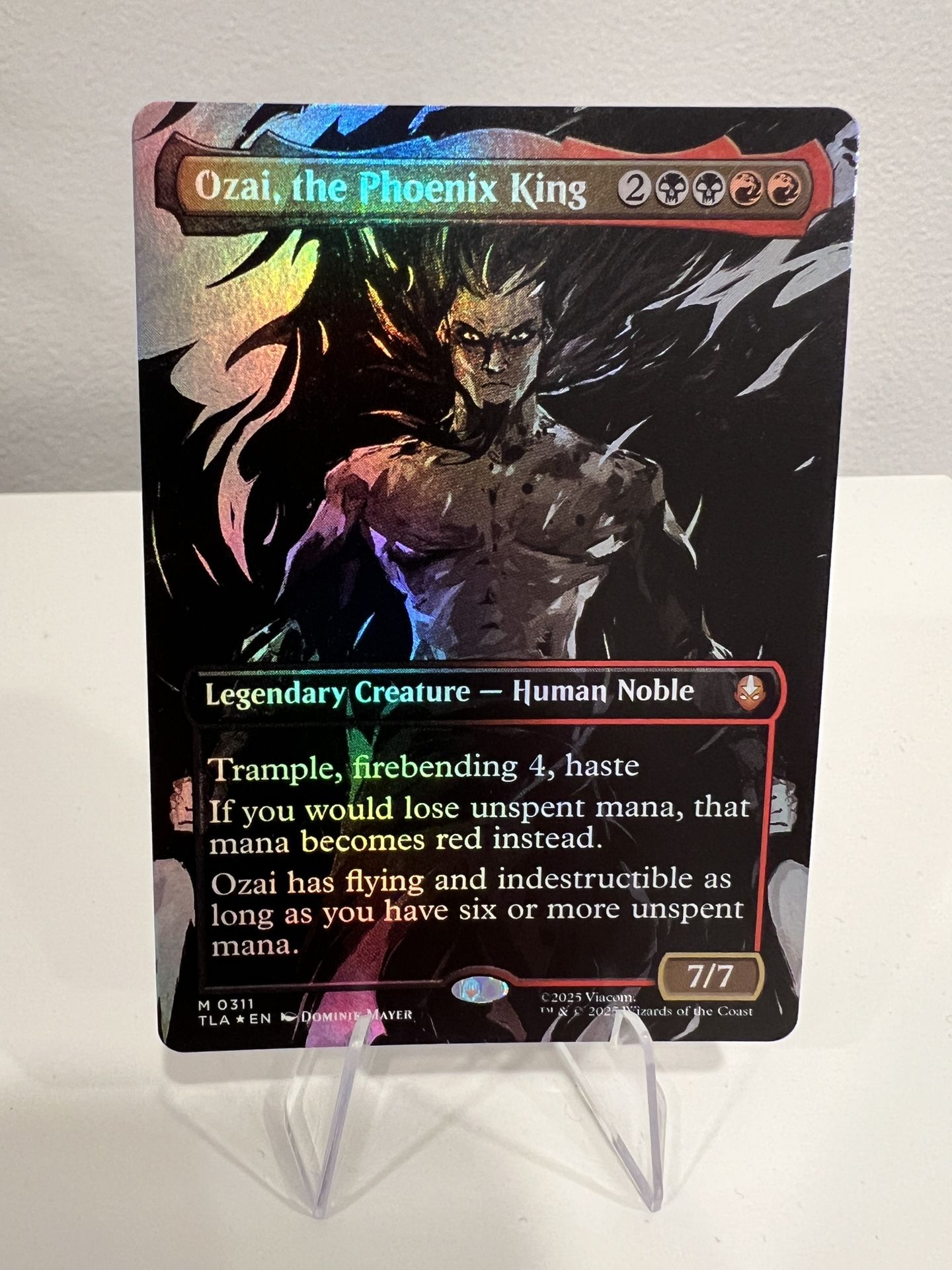 Ozai, the Phoenix King 0311 Borderless Foil - Magic The Gathering Avatar