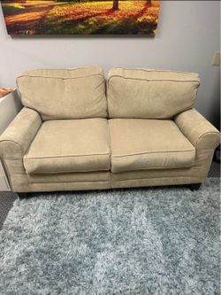 Beige Loveseat