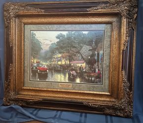 "Carmel, Ocean Avenue on a Rainy Afternoon" by Thomas Kinkade