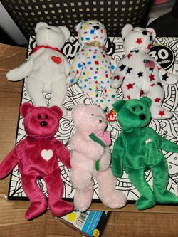 Ty Beanie Babies Bear Collection – Lot of 6