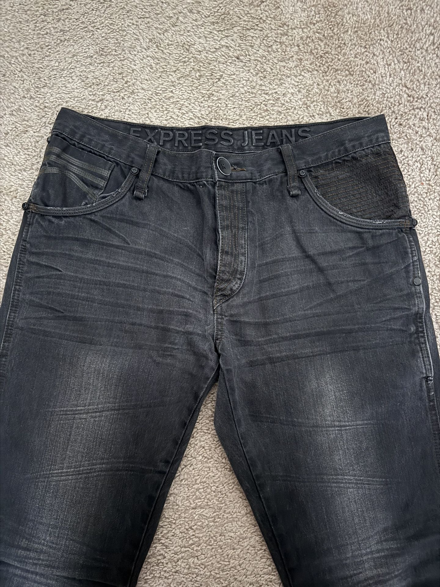 EXPRESS Jeans / Black / Men’s size 34 x 32 