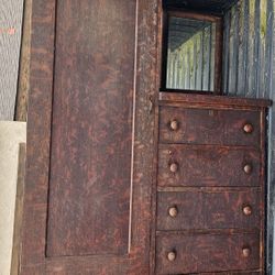 Antique Chifforobe Wardrobe Dresser Victorian