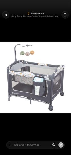 Baby Trend Nursery Center Playard in Animal Jubilee, model PY81E70A