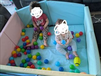 Soft Foam Ball Pit with lots of colorful balls