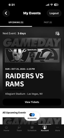 Raiders Vs Rams Tickets