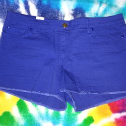 Denim cutoff shorts
