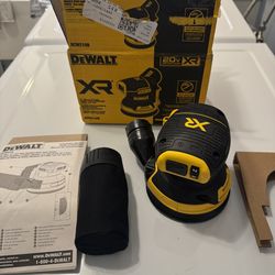 Dewalt XR 20v Orbital Sander with dust bag 5 inch (tool only) BRAND NEW