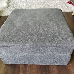 Storage Ottoman Charcoal Grey