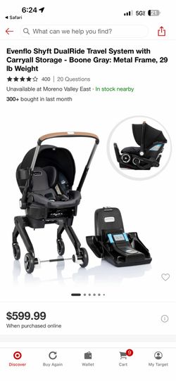 Shift dual ride stroller car seat base