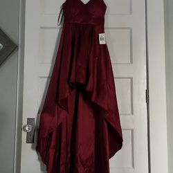 B. Darlin Red Silk Dress Size 1/2