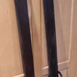 Antique 70" Cross Country Wooden Skis Classic wooden skis, perfect for decor or collection.  W Bloomington