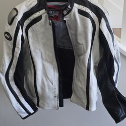 BILT -  WHITE MOTORCYCLE RACING JACKET