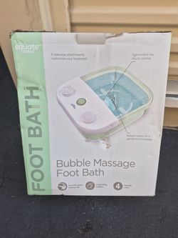 Equate bubble massage foot bath.
