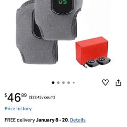 2-3 Foot Massager - Heat Therapy, Vibration, 3 Modes, Suitable for Heel, Arch, and Ankle, Home/Office/Travel Neuropathy Relief Device(2pcs)