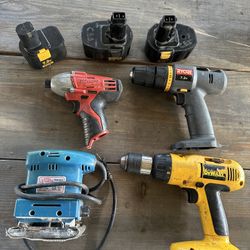 CARPENTER Tools Carpintero Orbital Sander Dewalt Cordless Drill DW995 Ryobi SA720 Milwaukee Drill + 3 batteries