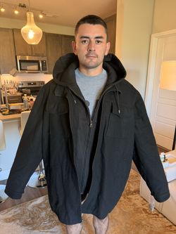 NEW!! Jacket Full Black Size 4X 