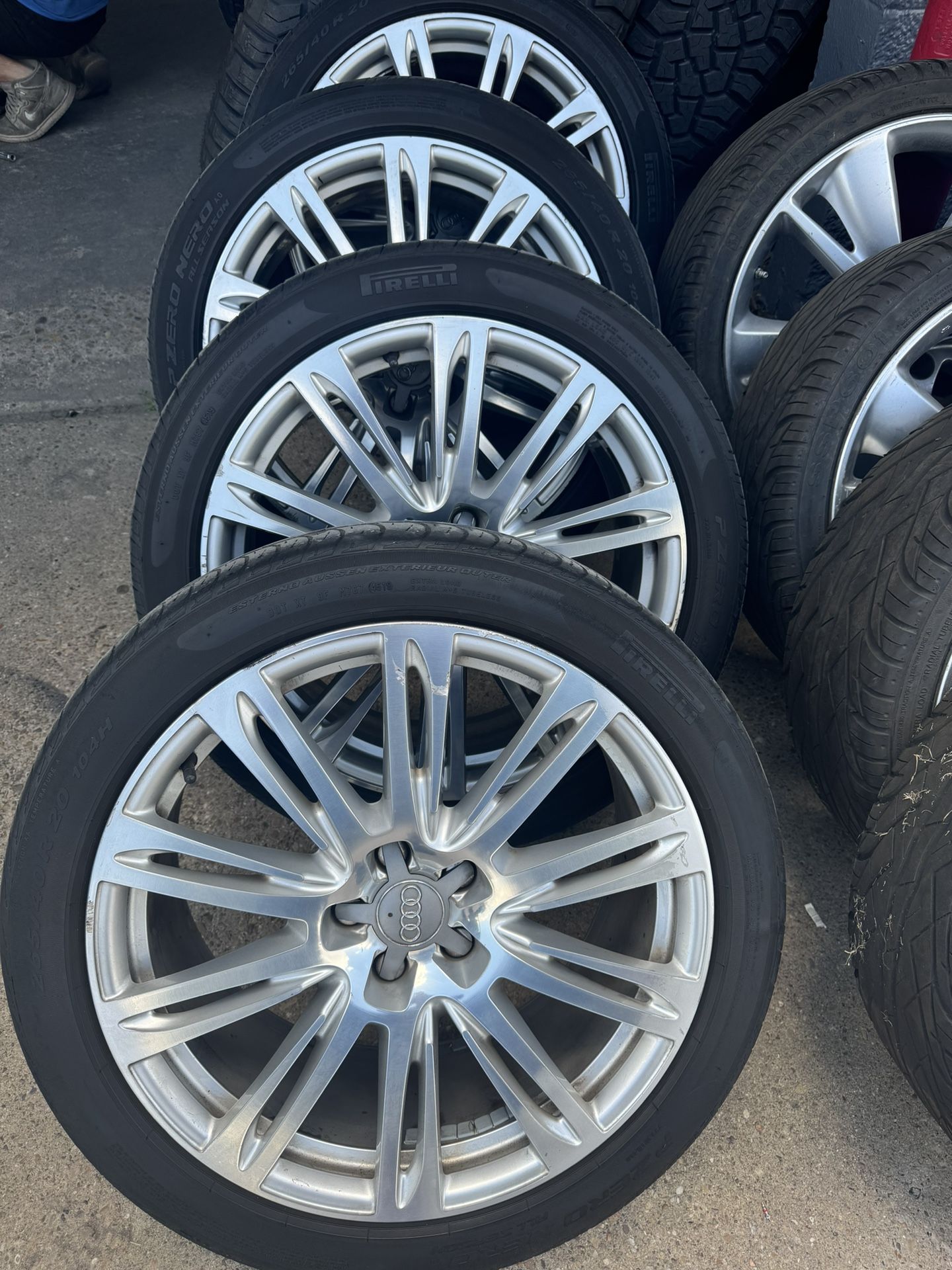 20 Inch Audi A8 Factory Wheels And Pirelli Tires